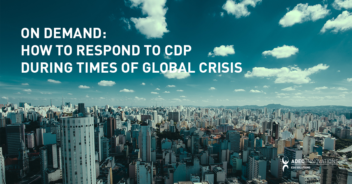 Webinar Recap: Responding to CDP During Times of Global Crisis image