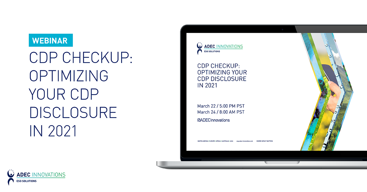 CDP Checkup: Optimizing Your CDP Disclosure in 2021 image